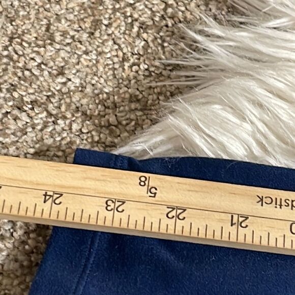 Coreio Pants Womens Size Small Petite yoga cropped Navy Blue active pull on - Picture 9 of 10